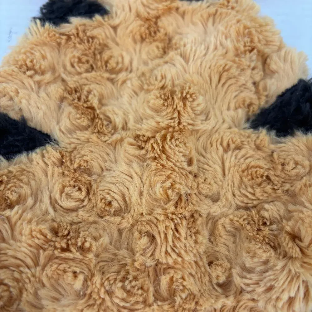 Demdaco Tobias Tiger Plush Lovey Rattle Security Baby Blanket Orange 14‎ Inch
